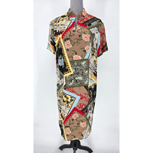 Diane Von Furstenberg Dress Womens Large Silk Assets Lined DVF Career Resort - Picture 1 of 11